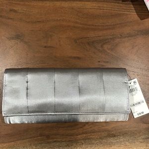 Style & co clutch silver